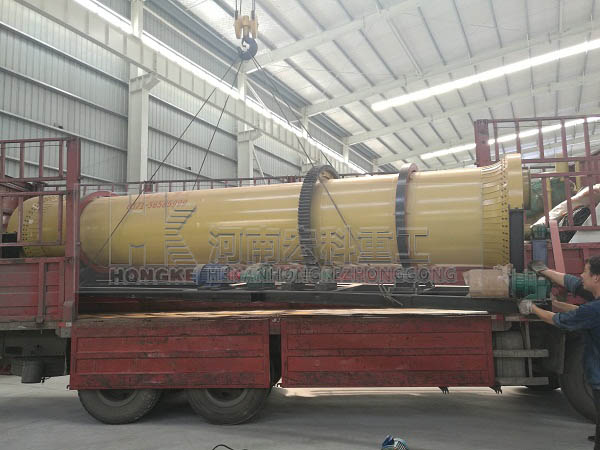 江西贛州的客戶(hù)，您采購(gòu)的0.8mX7m牛糞烘干機(jī)已發(fā)出，請(qǐng)注意查收